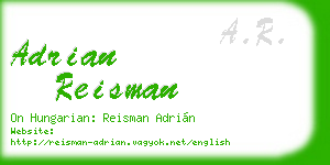 adrian reisman business card